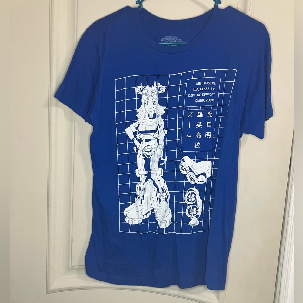 My Hero Academia Anime MHA Mei Hatsume Short Sleeved Shirt L Japan Japanese